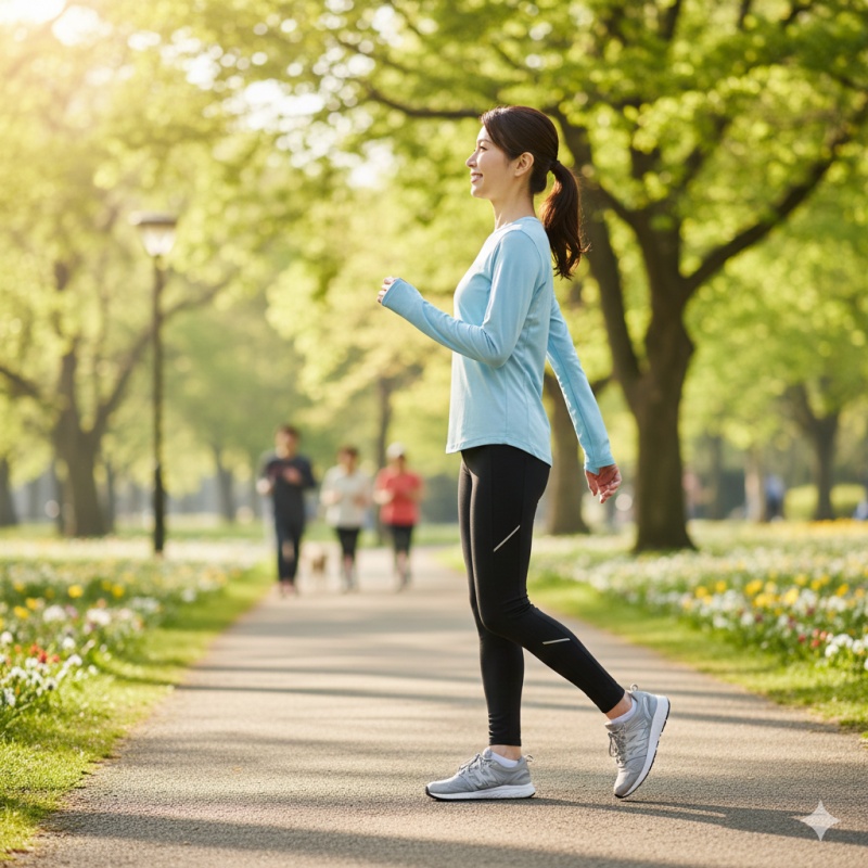 関節に負担をかけないウォーキングや有酸素運動