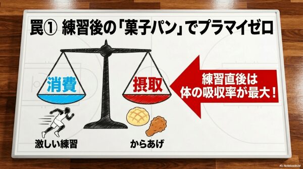 運動量が多いバスケ部で痩せない理由