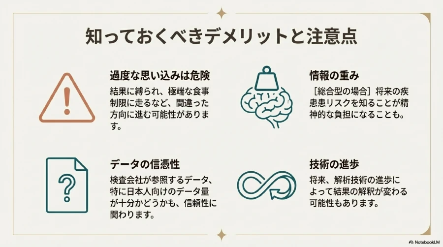 遺伝子検査のデメリット・注意点