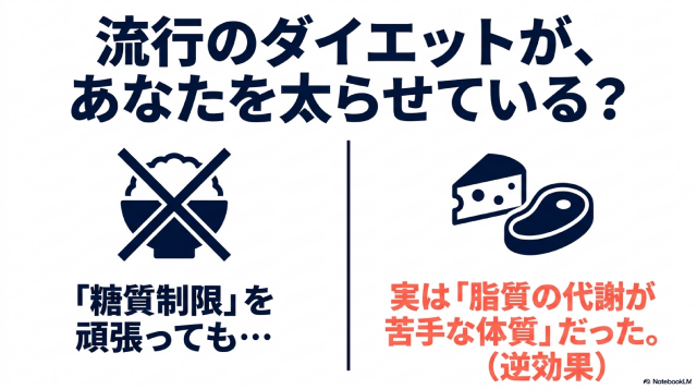痩せない原因は遺伝子に合ってないダイエットだった？
