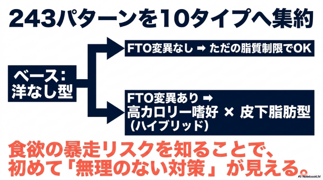 独自のアルゴリズムによる10タイプ分類