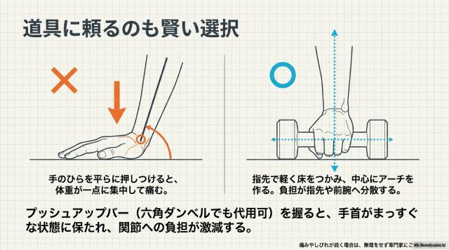 プッシュアップバーの活用法