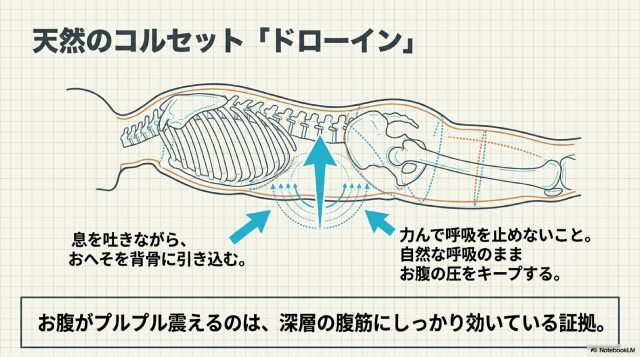 腹圧を高めるドローインのコツ
