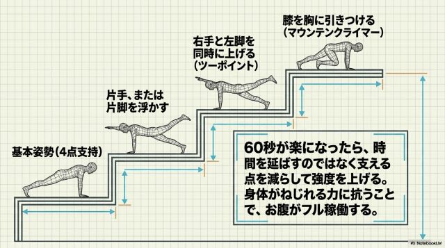 片手片足で負荷を上げる方法
