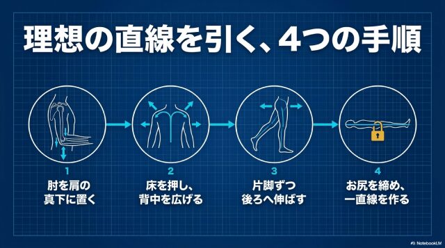 ロープランクの正しいフォームを作る手順