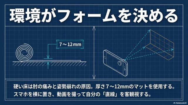 自宅マットの選び方と環境作り