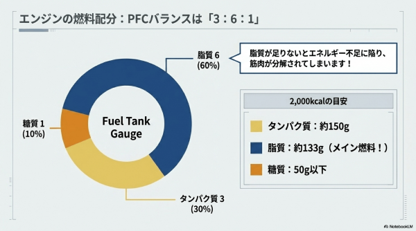 PFCバランス3対6対1の作り方