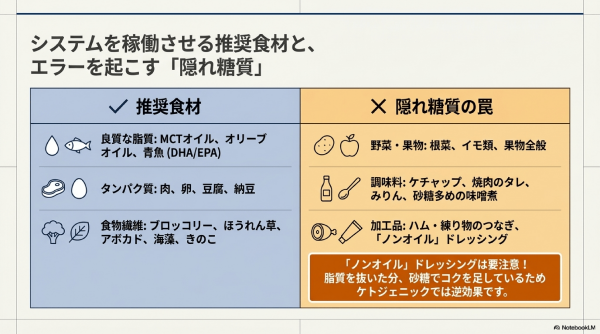 ケトジェニックダイエットにおすすめ食材と隠れ糖質の罠