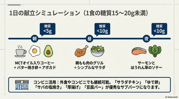 ケトジェニックダイエットに使えるコンビニ活用と献立の例