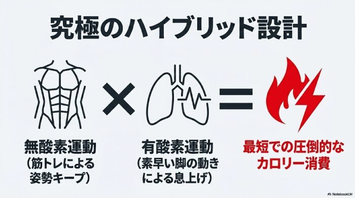 単なる筋トレではなく、有酸素運動とのハイブリッド