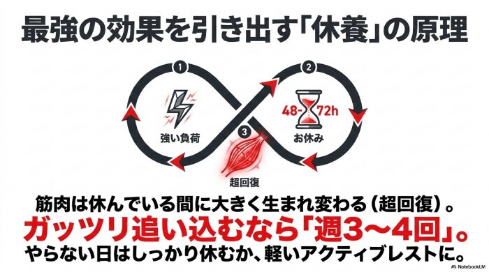 筋肉を成長させる「超回復」の原理