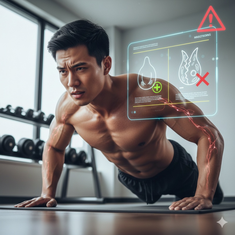 毎日30回の腕立て伏せは意味ない？正しいフォームと効果