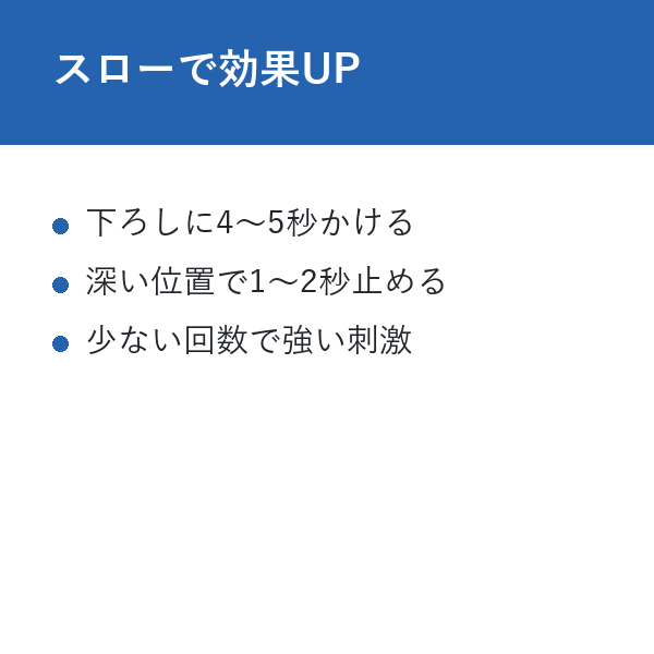 プッシュアップ 最強 スローで効果UP