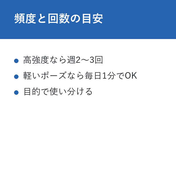 スーパーマンエクササイズ 最強 頻度と回数の目安