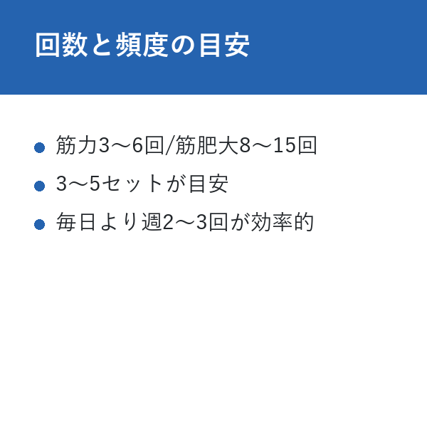 プッシュアップ 最強 回数と頻度の目安