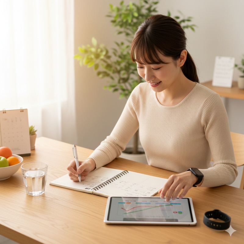 記録をつけてモチベーションを維持する