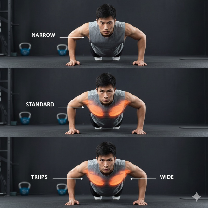 腕立て伏せの種類を変えて全身に新しい刺激を